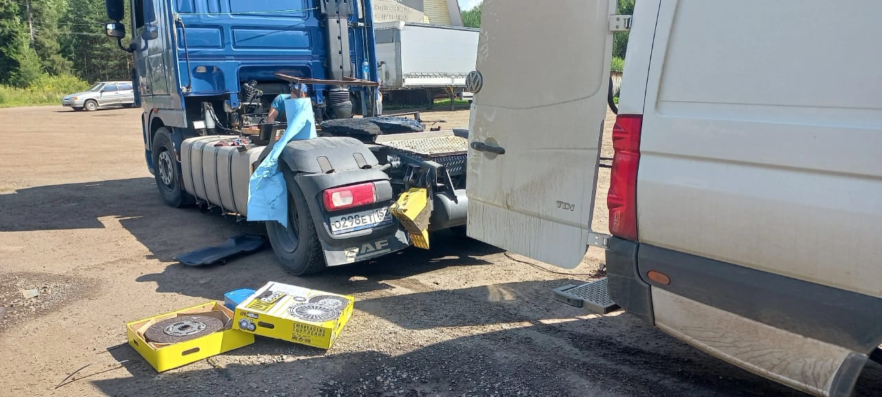 Замена сцепления в дороге