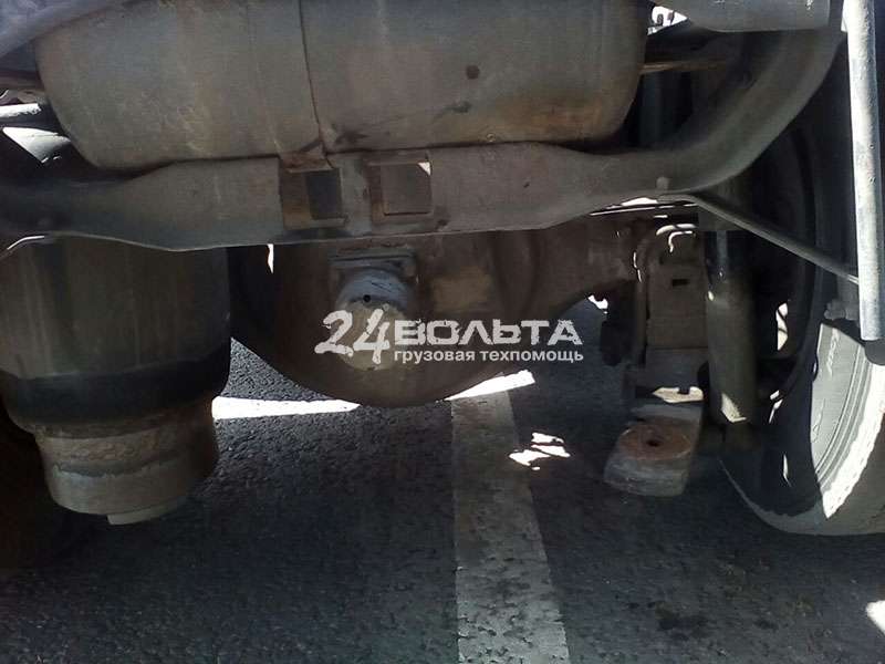 Замена пневмоподушки на грузовике